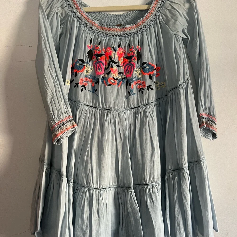 Free People embroidered floral sundress - Picture 2 of 3